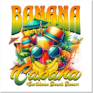 Banana Cabana Caribbean Beach Resort Orlando Florida Poolside Bar Posters and Art